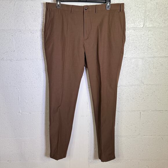 Michael Kors Men's Classic Fit Perform Fall Dress Pants Light Brown 42X32 $95 - Picture 7 of 8